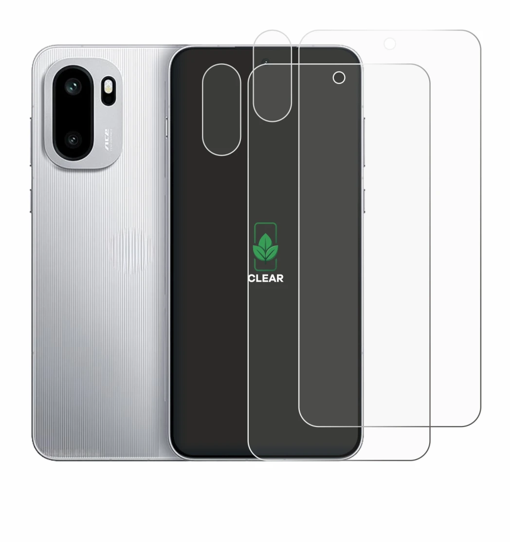 Image of the device OnePlus 15R (Front+Camera) with a wide variety of screen protectors.
