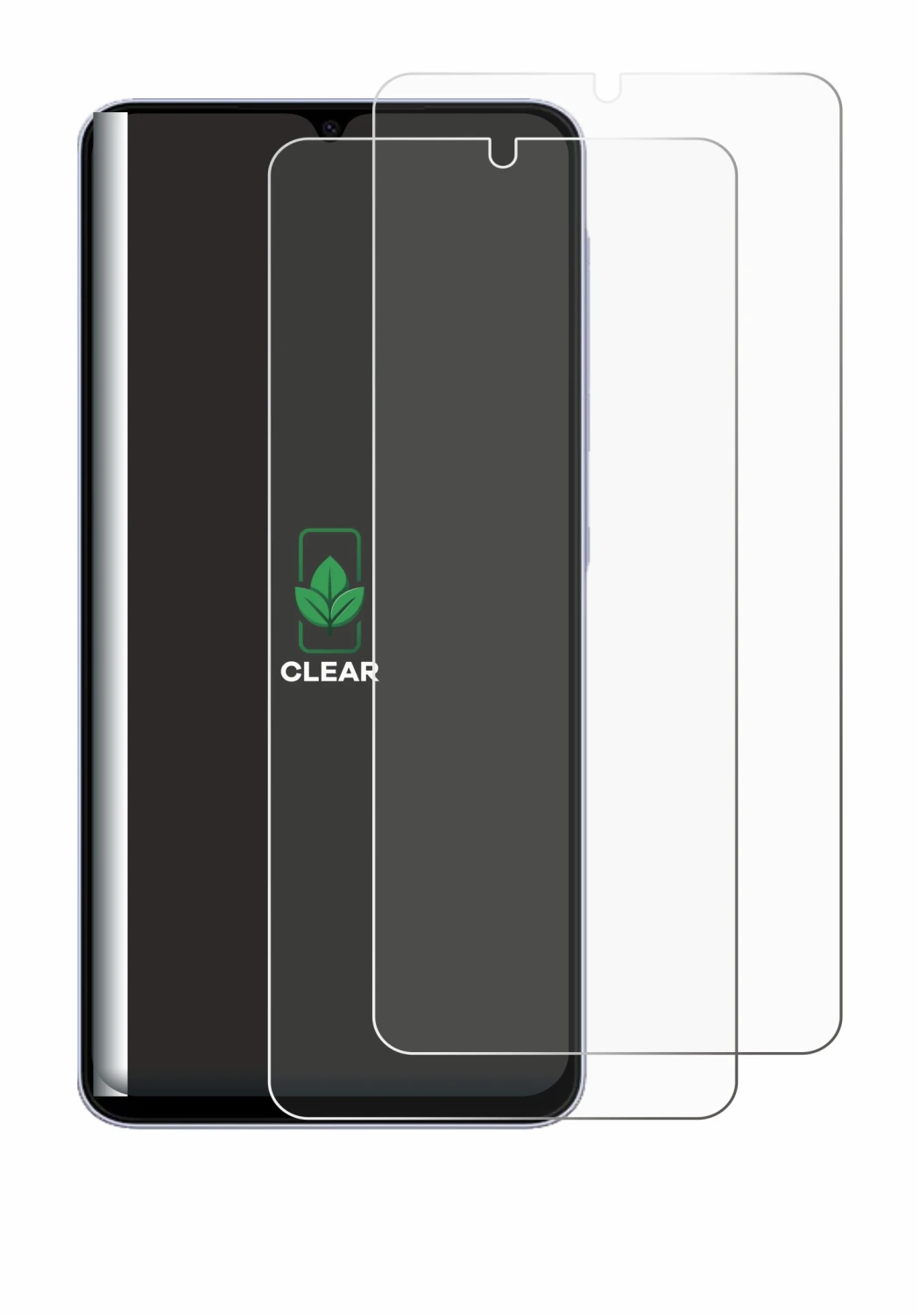 Image of the device Samsung Galaxy A07 with a wide variety of screen protectors.
