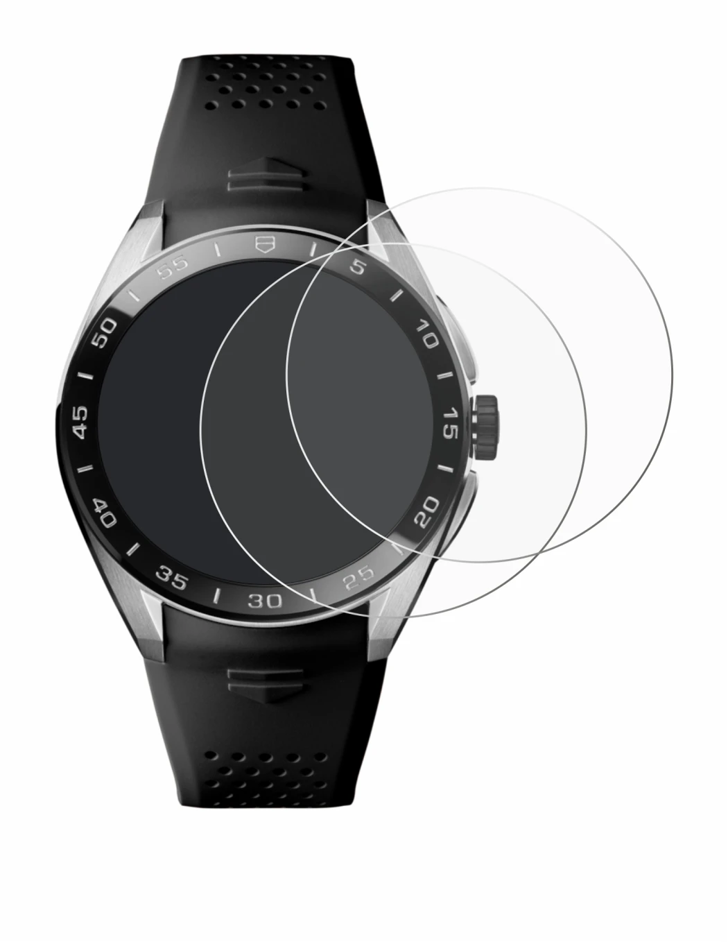 Image of the device TAG Heuer Connected Calibre E5 (45 mm) with a wide variety of screen protectors.