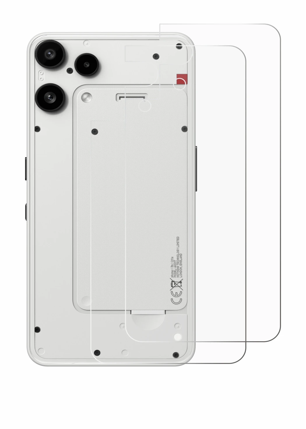 Image of the device Nothing Phone (3a) Lite (Back) with a wide variety of screen protectors.