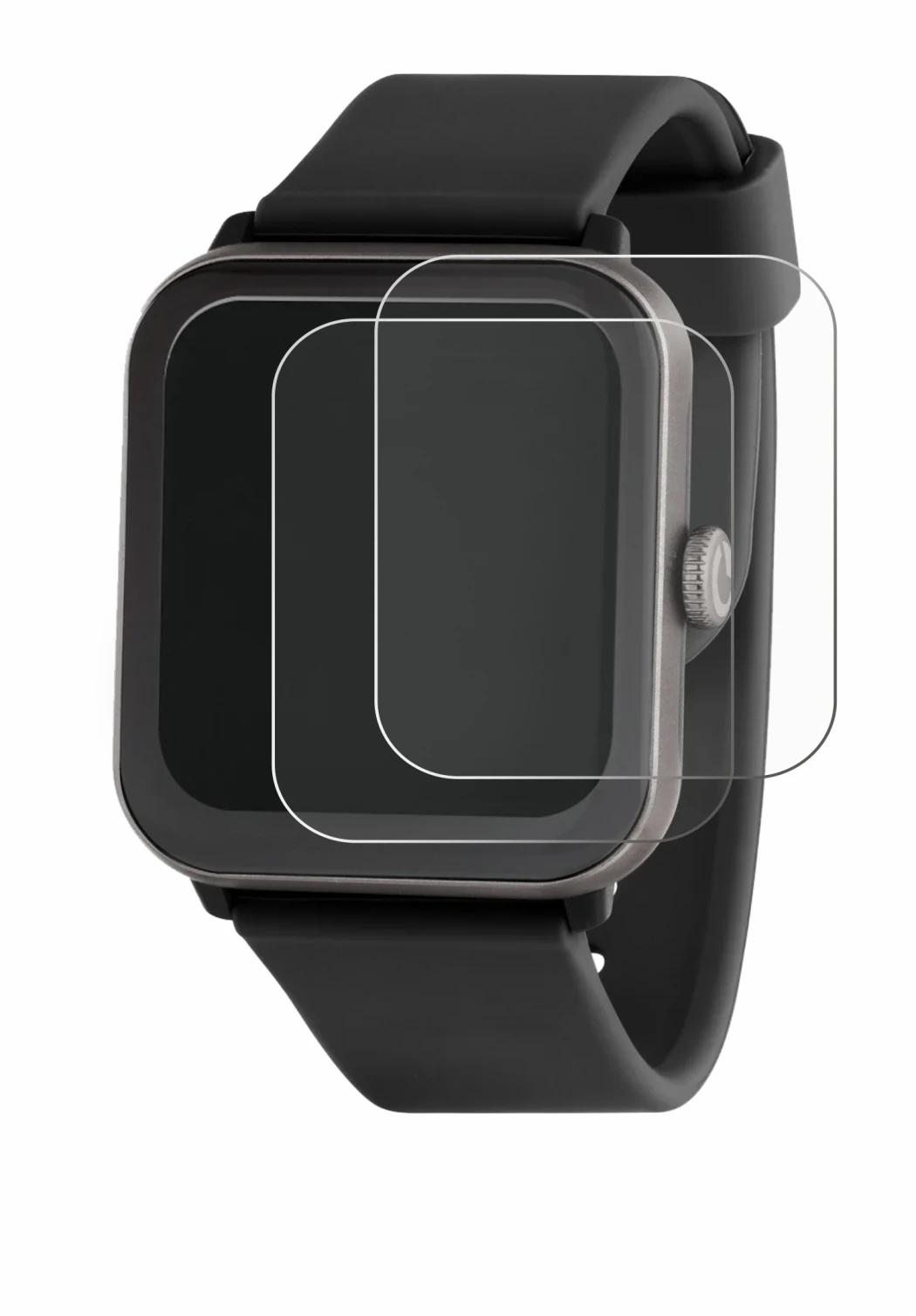 Image of the device Sector Smartwatch S-08 with a wide variety of screen protectors.