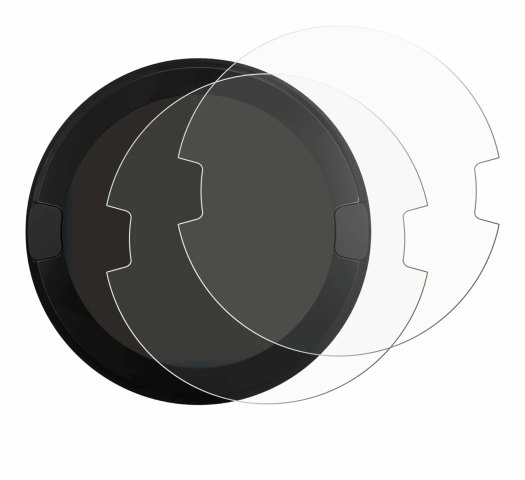 Image of the device OOONO P-DISC NO2 with a wide variety of screen protectors.