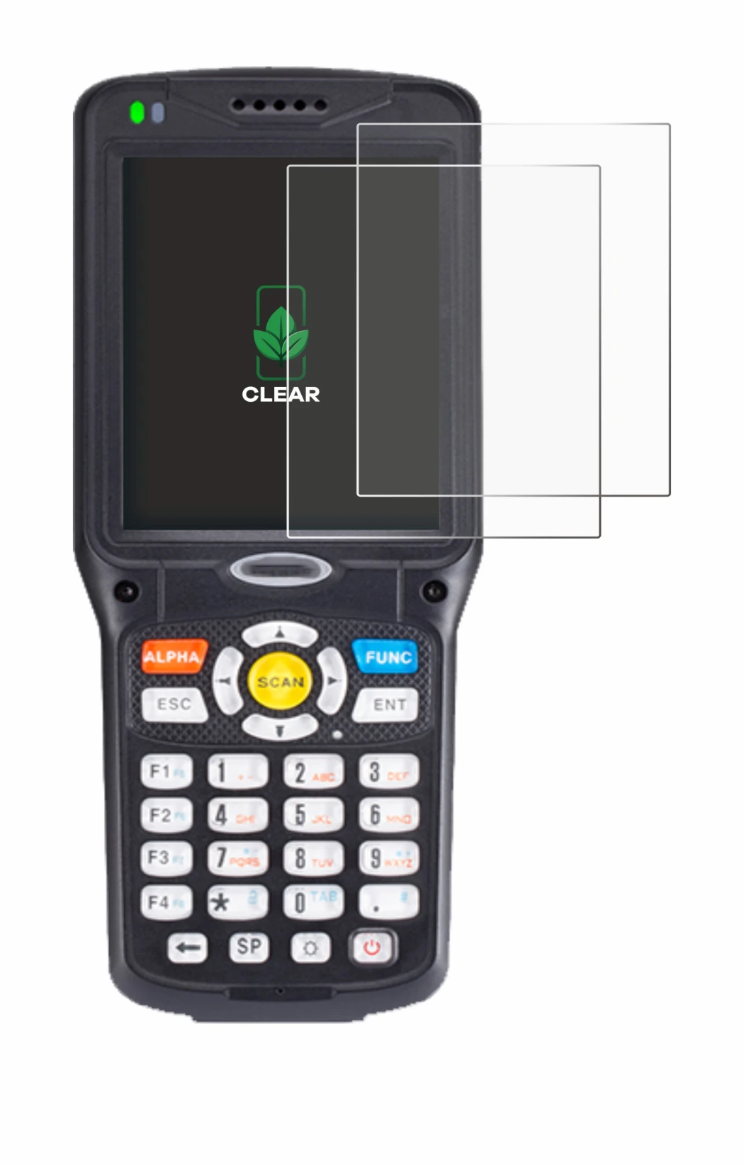 Image of the device Unitech HT510A with a wide variety of screen protectors.