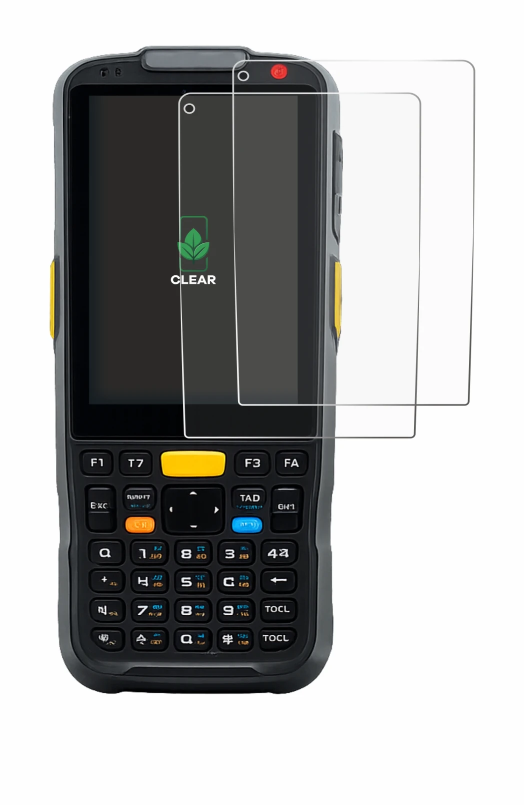 Image of the device Newland PT60 Narvalo with a wide variety of screen protectors.