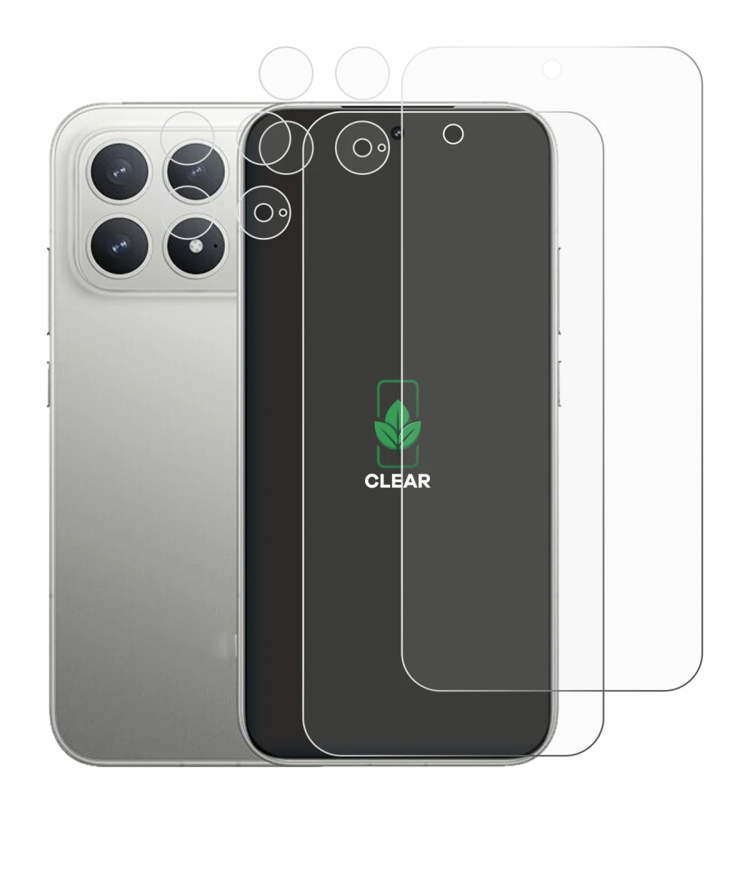 Image of the device Xiaomi Poco F8 Pro (Front+Camera) with a wide variety of screen protectors.