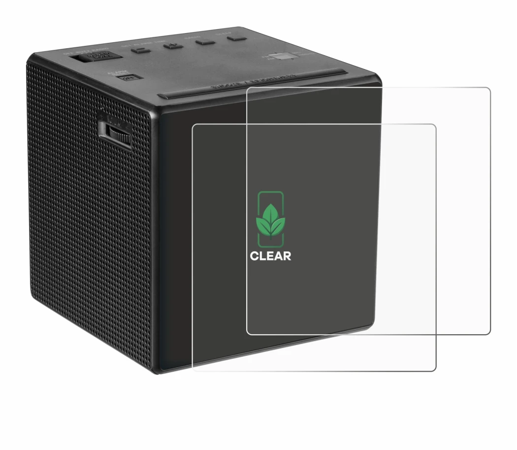 Image of the device Sony ICF-C1 with a wide variety of screen protectors.