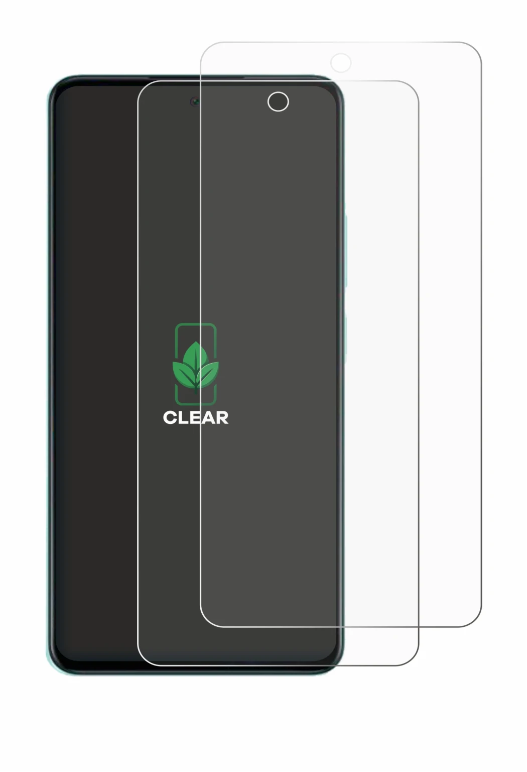 Image of the device Oppo A5 with a wide variety of screen protectors.