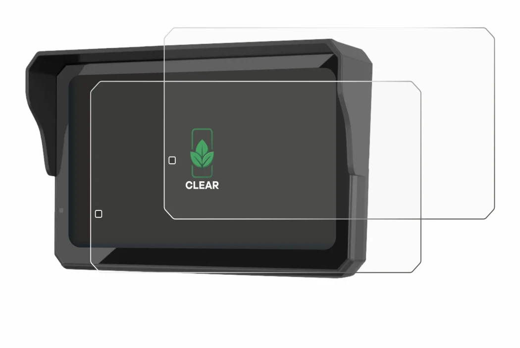 Image of the device Carpuride W602BS with a wide variety of screen protectors.