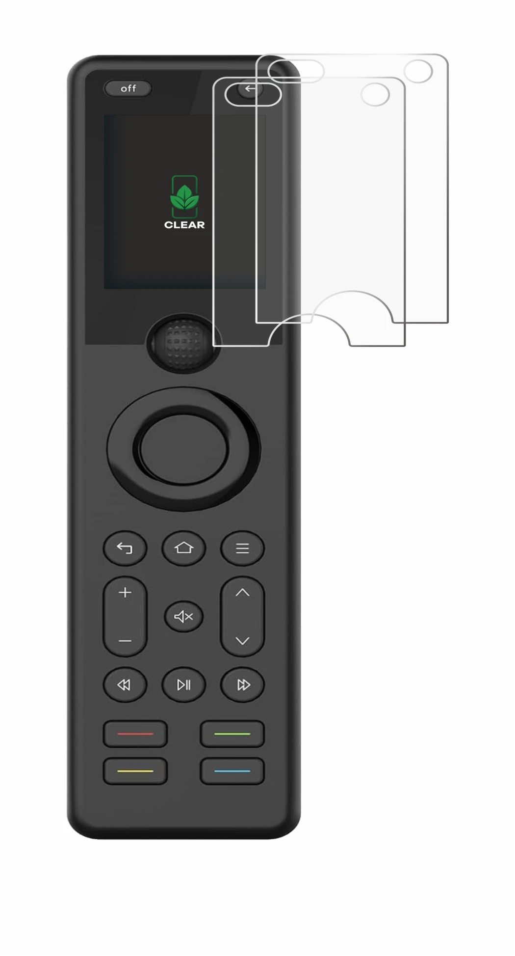 Image of the device Sofabaton X1S with a wide variety of screen protectors.
