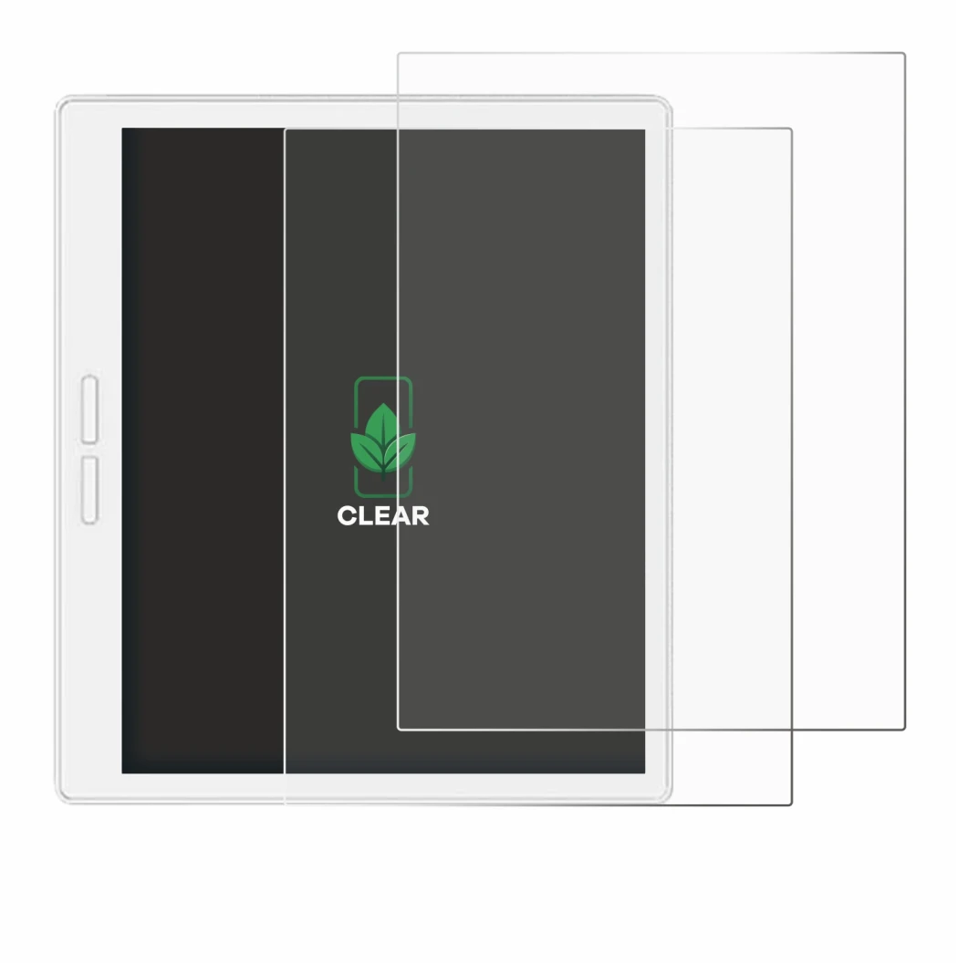 Image of the device Bigme B751C-S with a wide variety of screen protectors.
