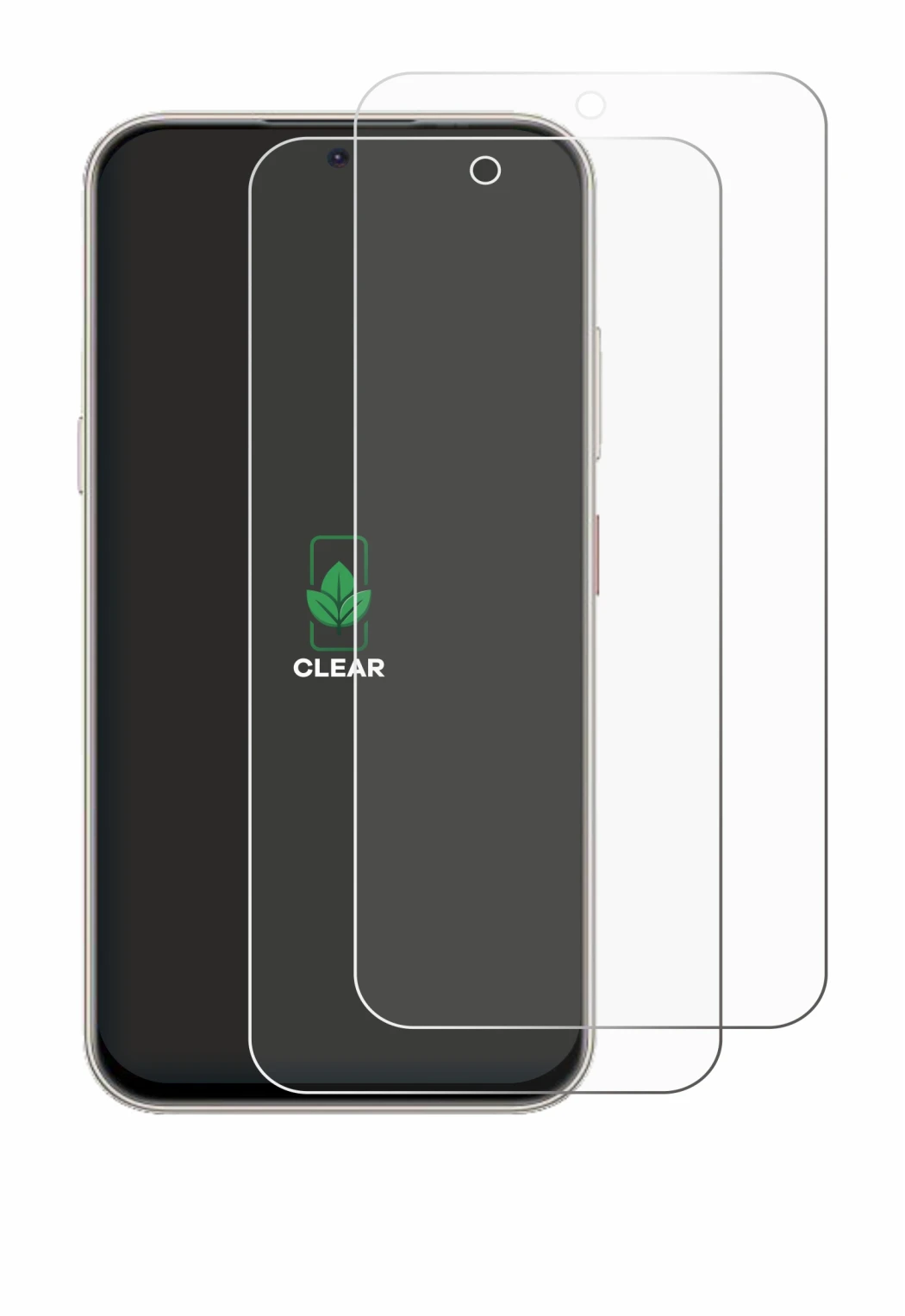 Image of the device Nubia V80 Pro with a wide variety of screen protectors.