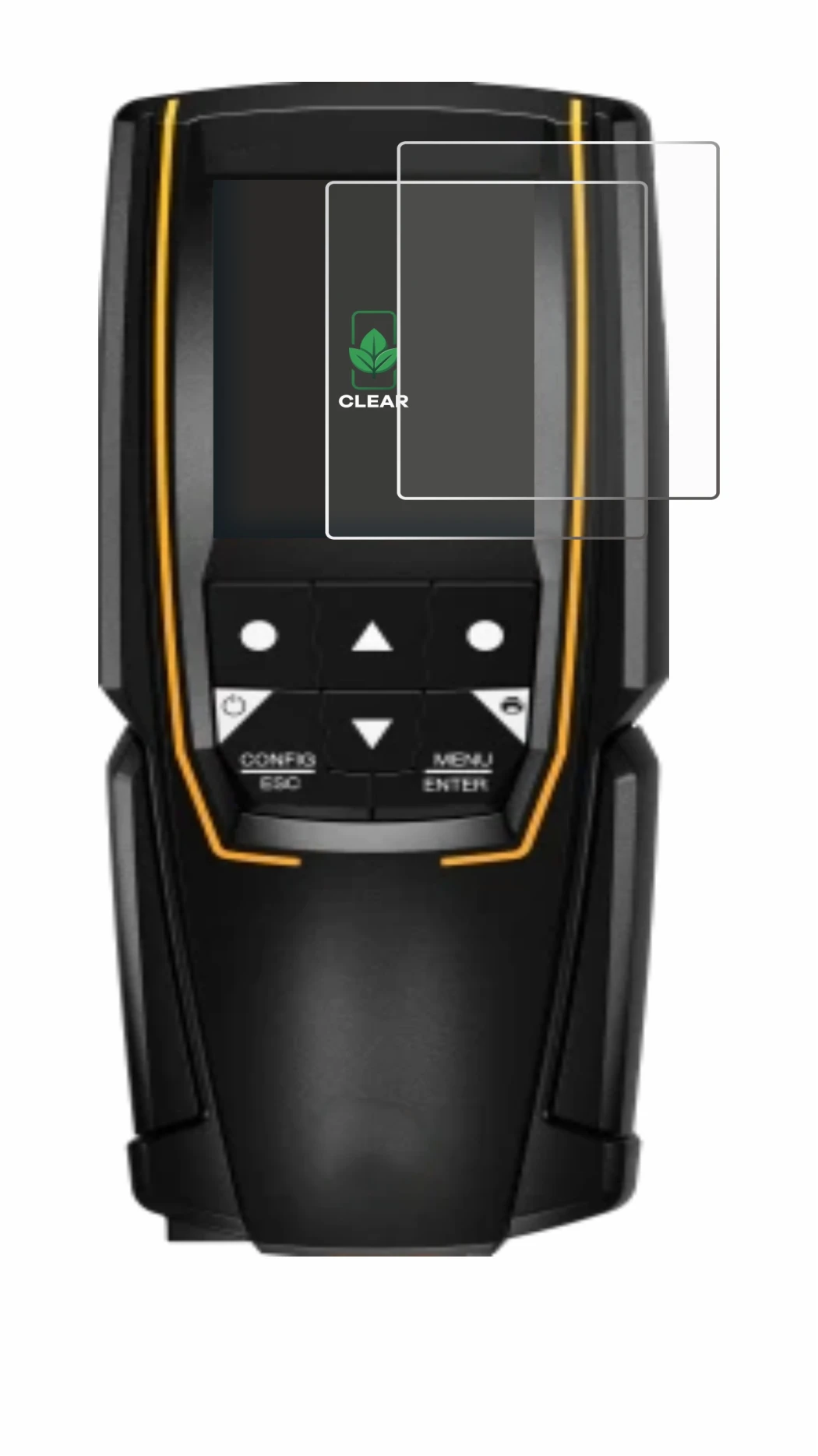 Image of the device Testo 310 (2nd Gen.) with a wide variety of screen protectors.
