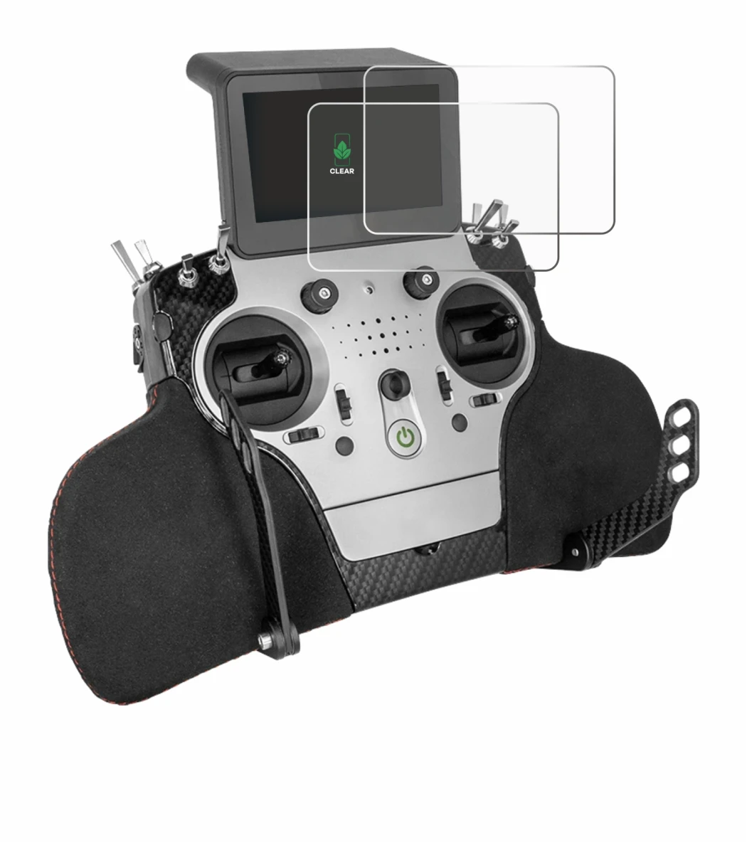 Image of the device PowerBox Systems Core with a wide variety of screen protectors.