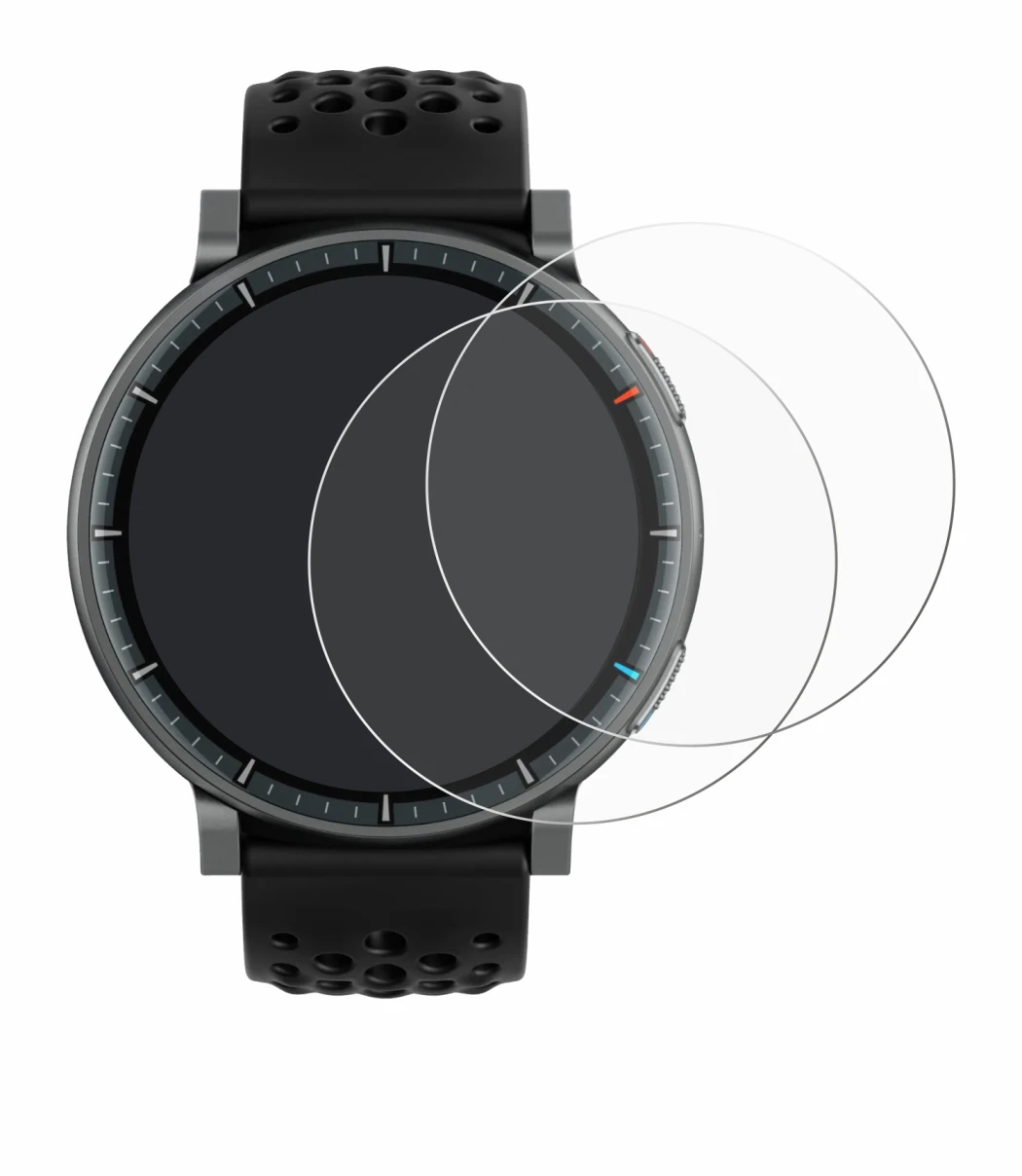 Image of the device Amazfit Active Max with a wide variety of screen protectors.