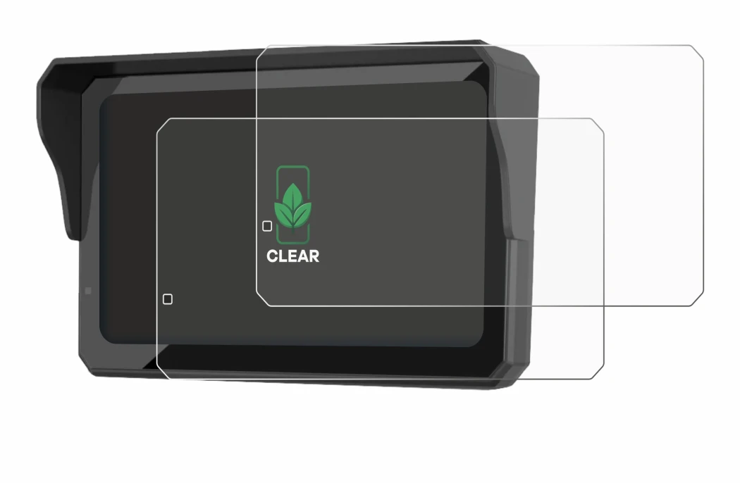 Image of the device Carpuride W602S Pro with a wide variety of screen protectors.