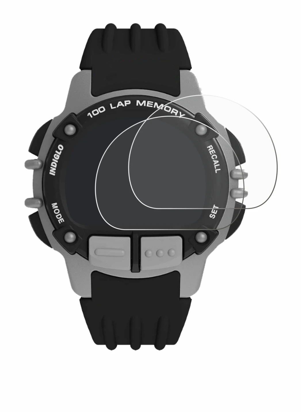 Image of the device Timex Ironman TW5M63200 with a wide variety of screen protectors.