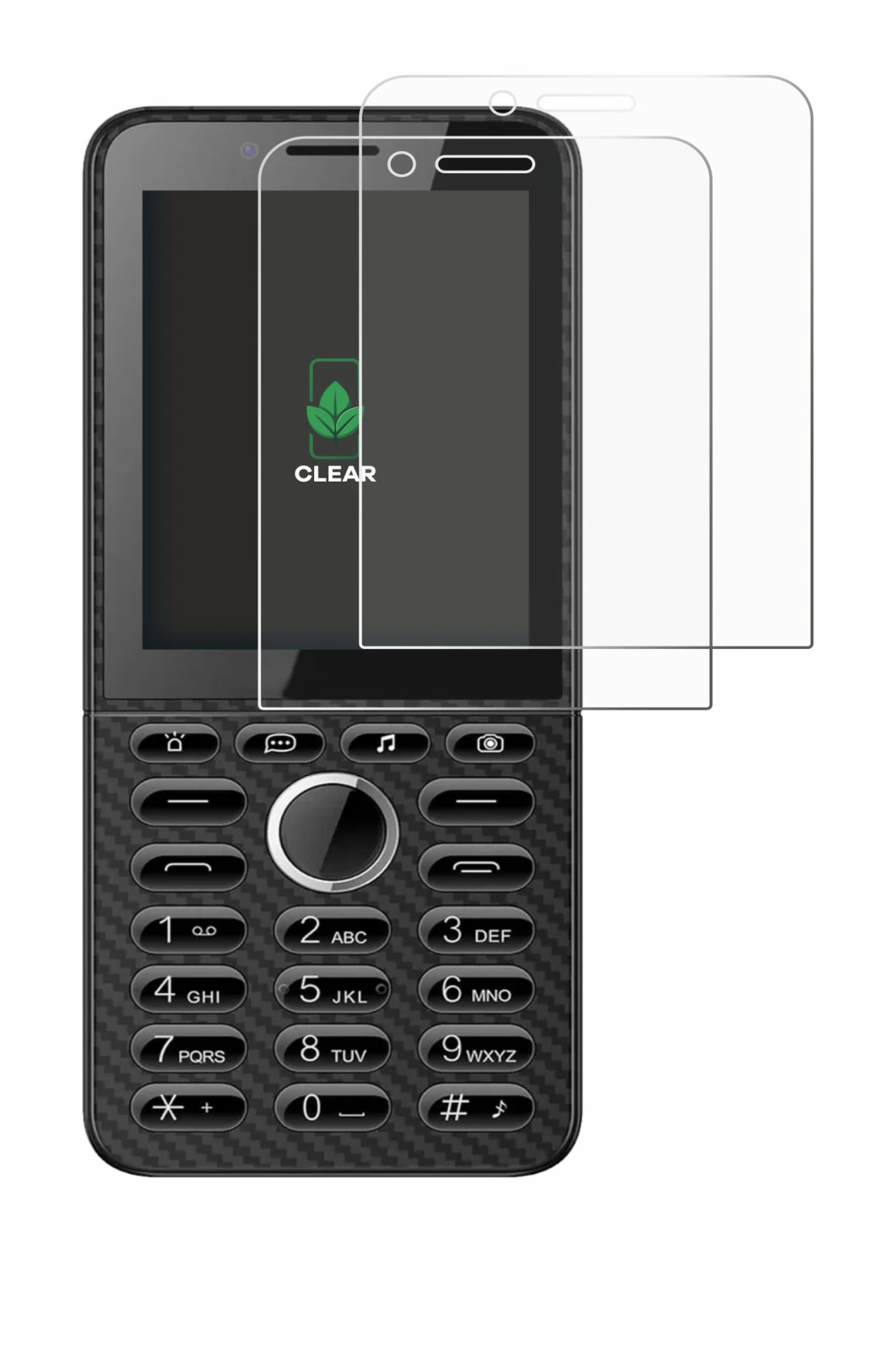 Image of the device Energizer E288S with a wide variety of screen protectors.