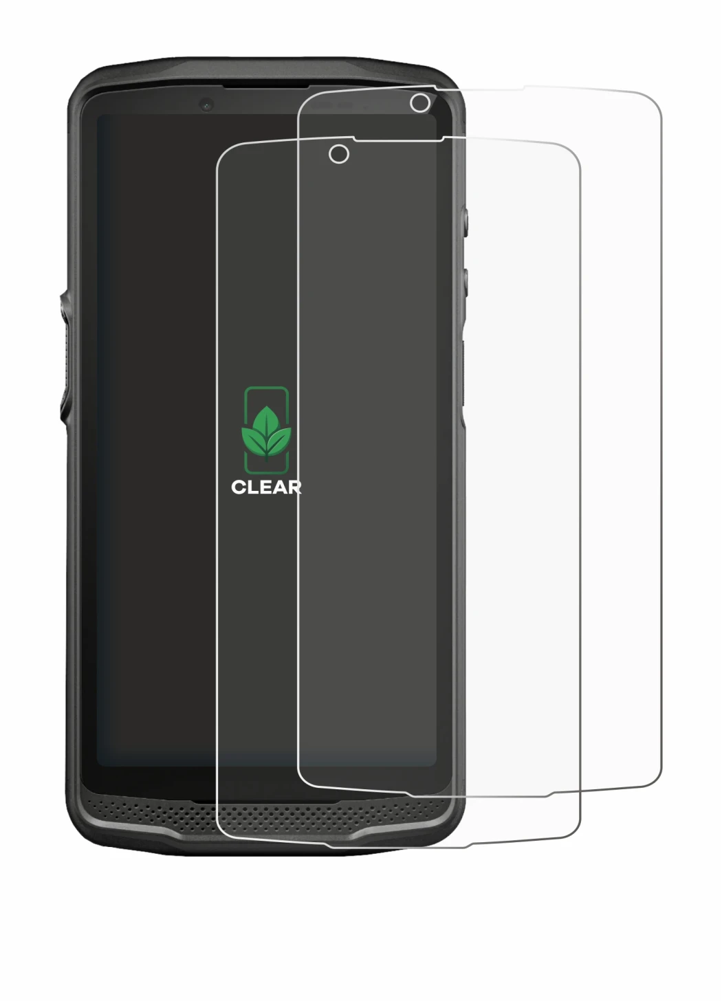 Image of the device Crosscall Core M6 with a wide variety of screen protectors.