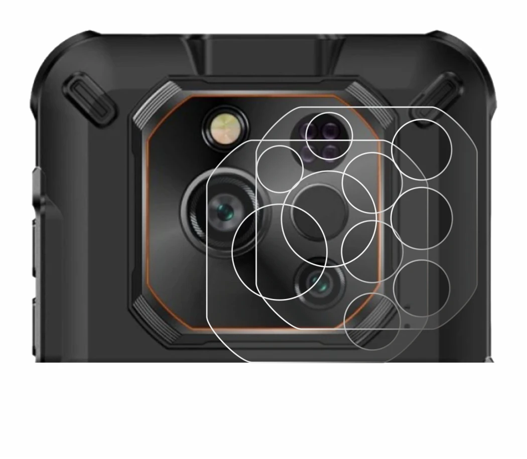 Image of the device Ulefone RugOne Xever 7 Pro (ONLY Camera Lens) with a wide variety of screen protectors.