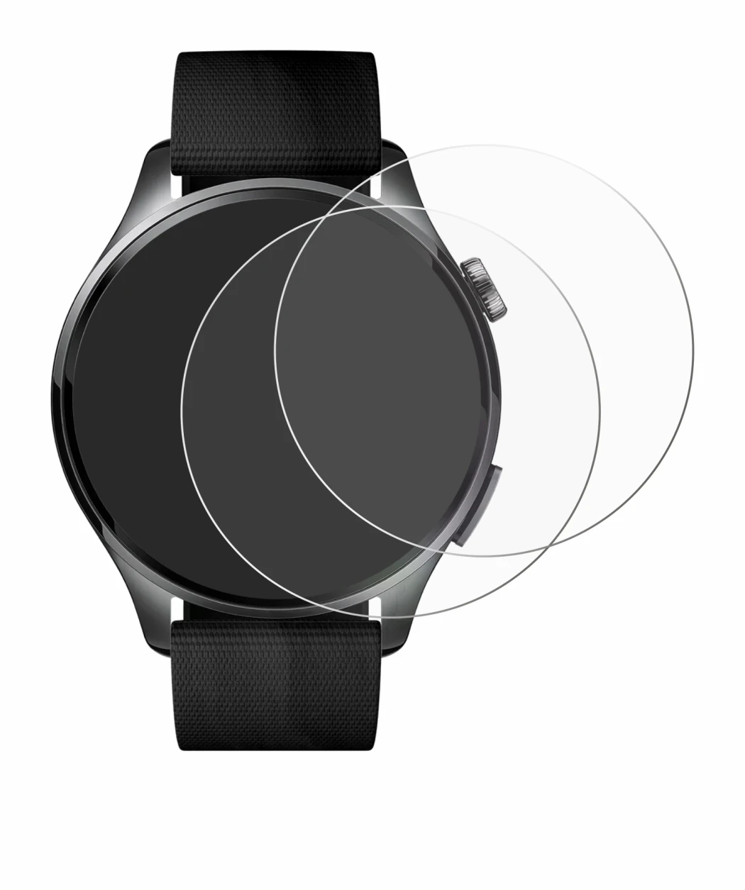 Image of the device Xiaomi Watch 5 (47 mm) with a wide variety of screen protectors.