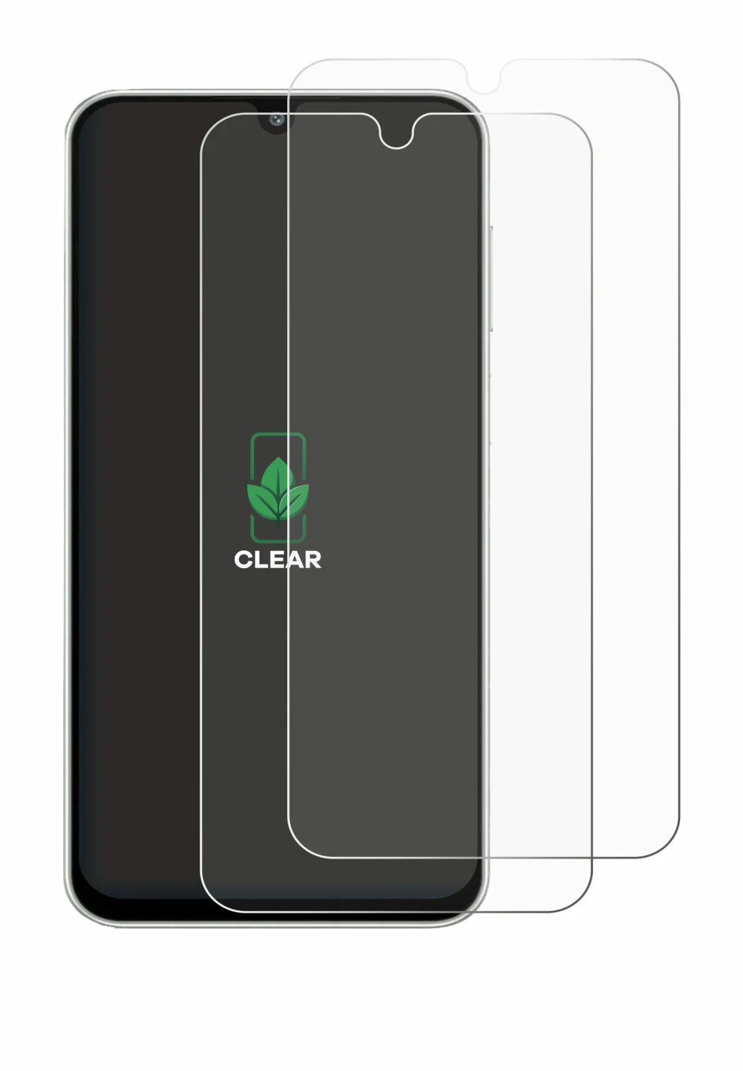 Image of the device Samsung Galaxy M16 with a wide variety of screen protectors.