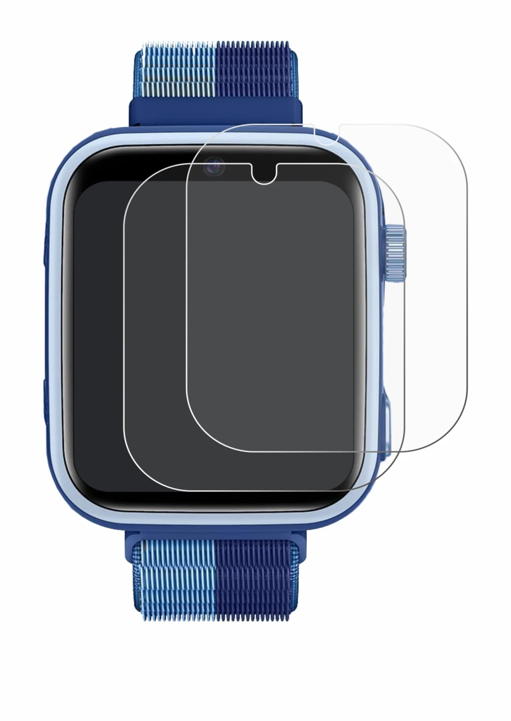 Image of the device Oliimptek T45 with a wide variety of screen protectors.