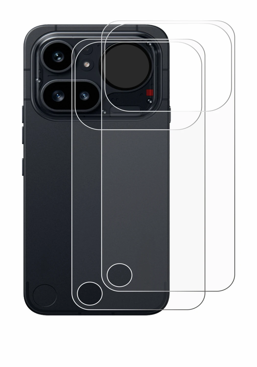 Image of the device Nothing Phone (4a) Pro (Back) with a wide variety of screen protectors.