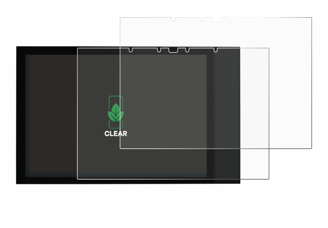 Image of the device Shelly Wall Display XL with a wide variety of screen protectors.