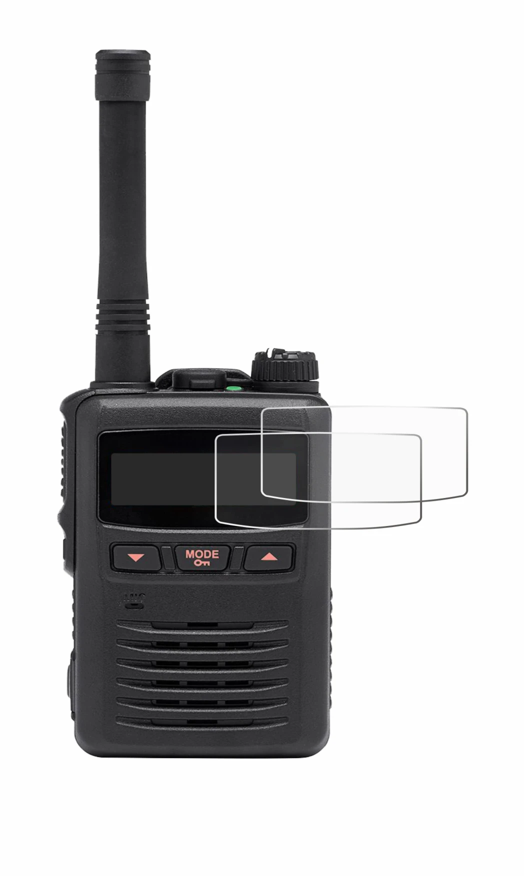Image of the device Motorola EVX S24 with a wide variety of screen protectors.