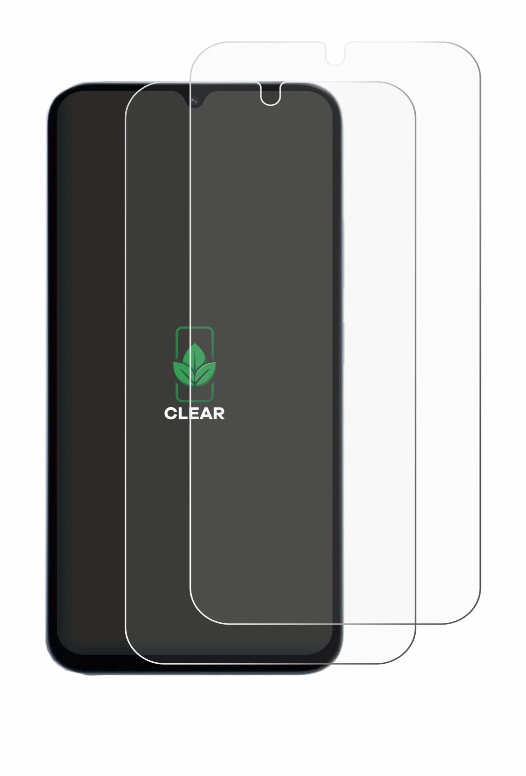 Image of the device Xiaomi Redmi 15A 5G with a wide variety of screen protectors.