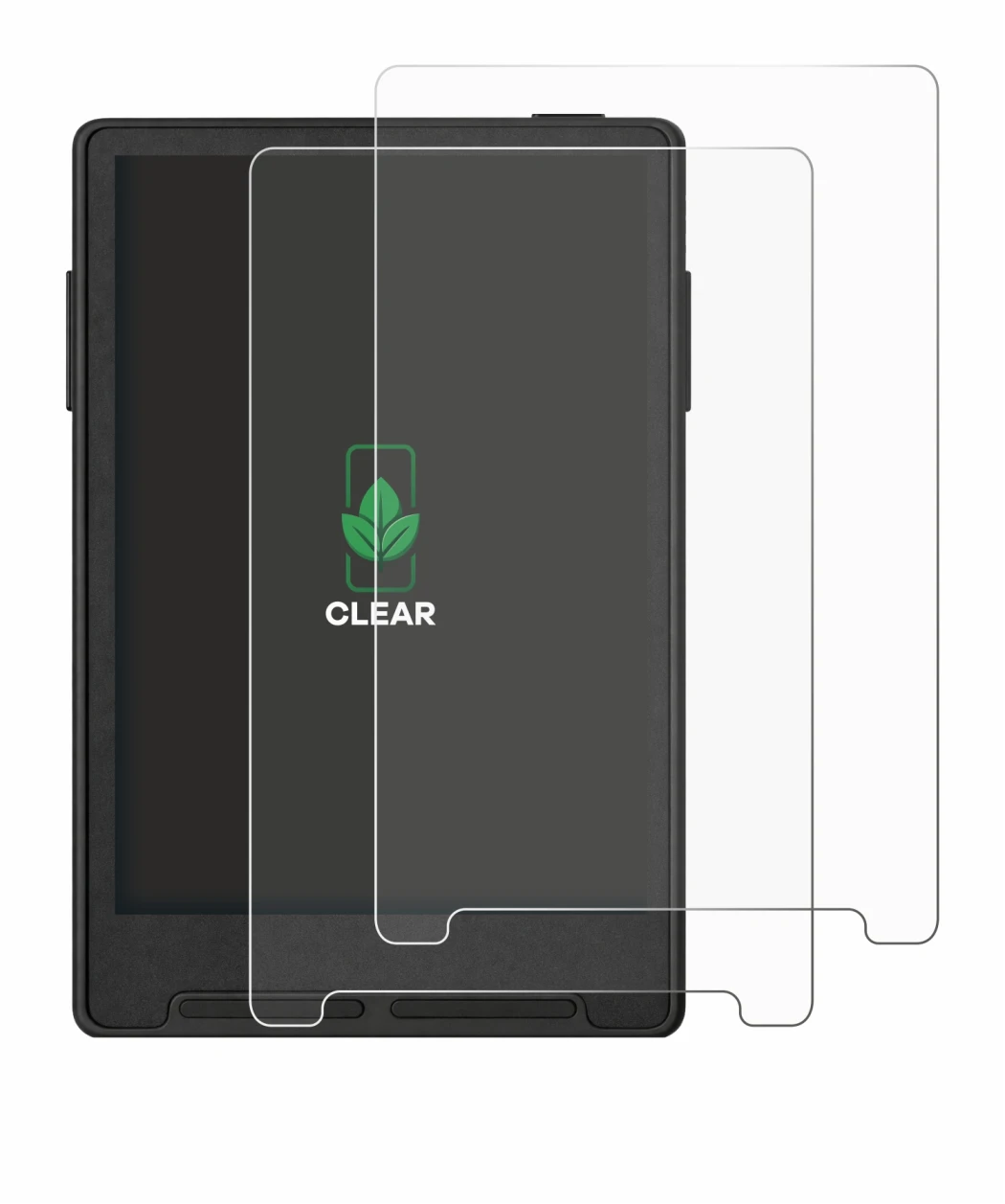 Image of the device Xteink X3 with a wide variety of screen protectors.