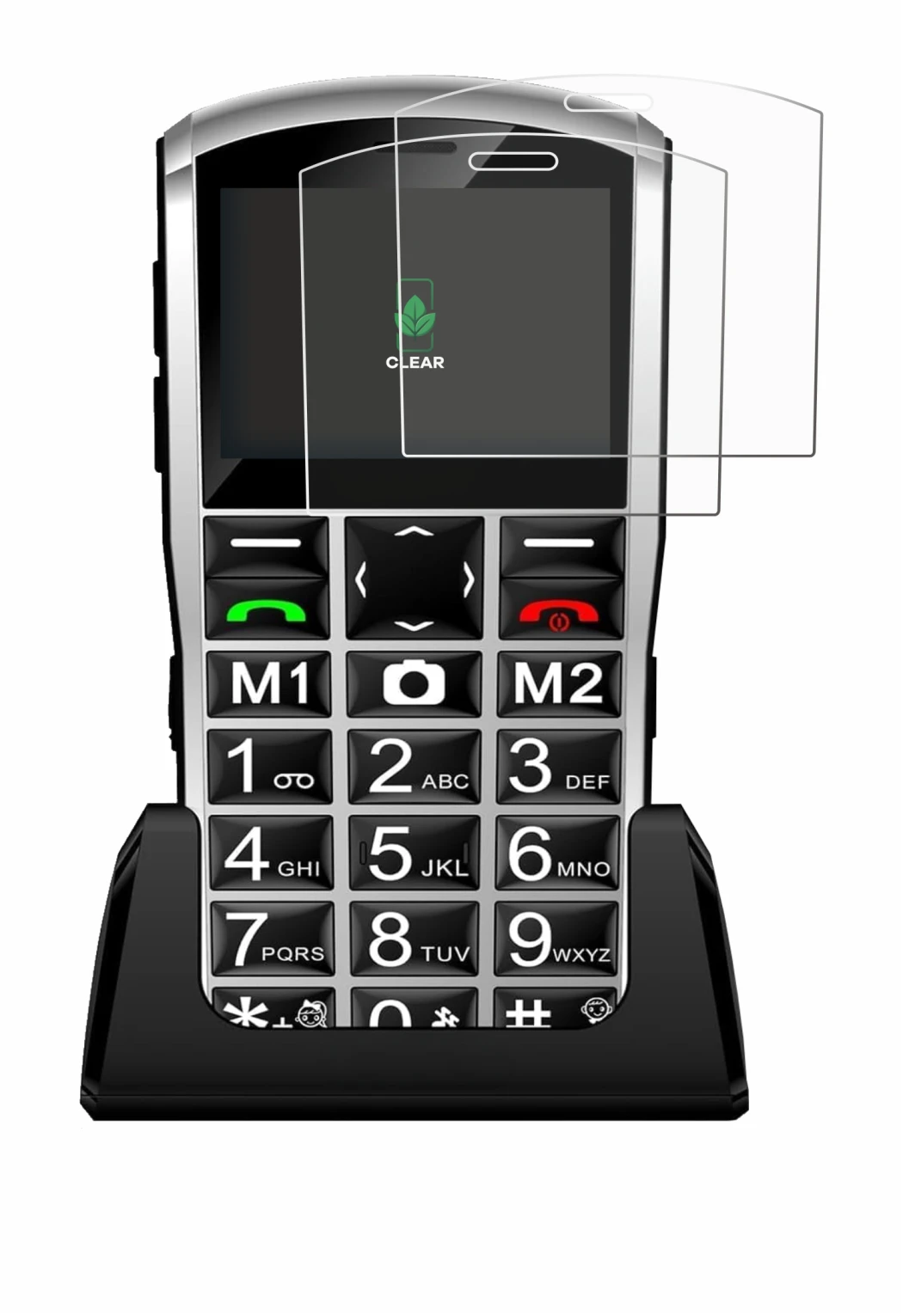 Image of the device Artfone A400 Pro 4G with a wide variety of screen protectors.
