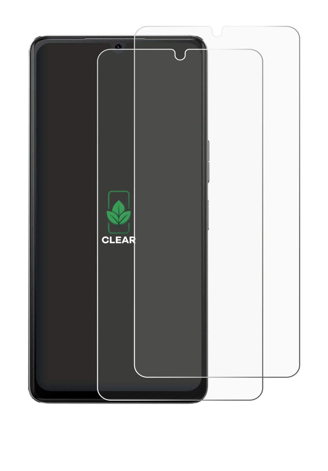 Image of the device Cubot P90 with a wide variety of screen protectors.