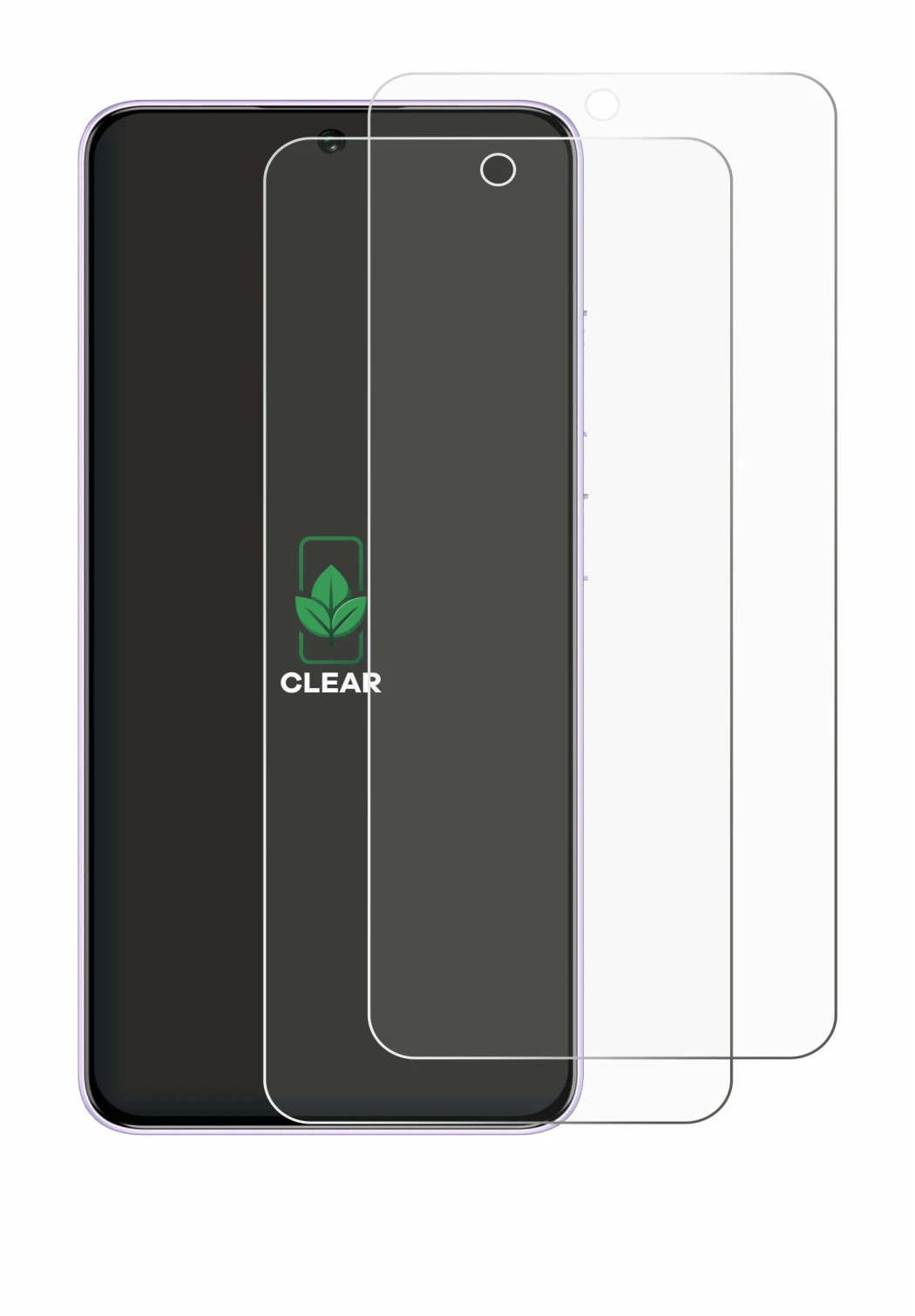 Image of the device Oukitel C26 with a wide variety of screen protectors.