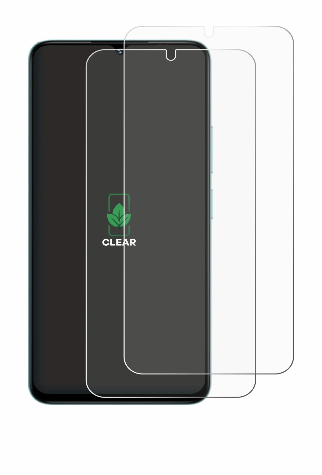 Image of the device Umidigi A75x with a wide variety of screen protectors.