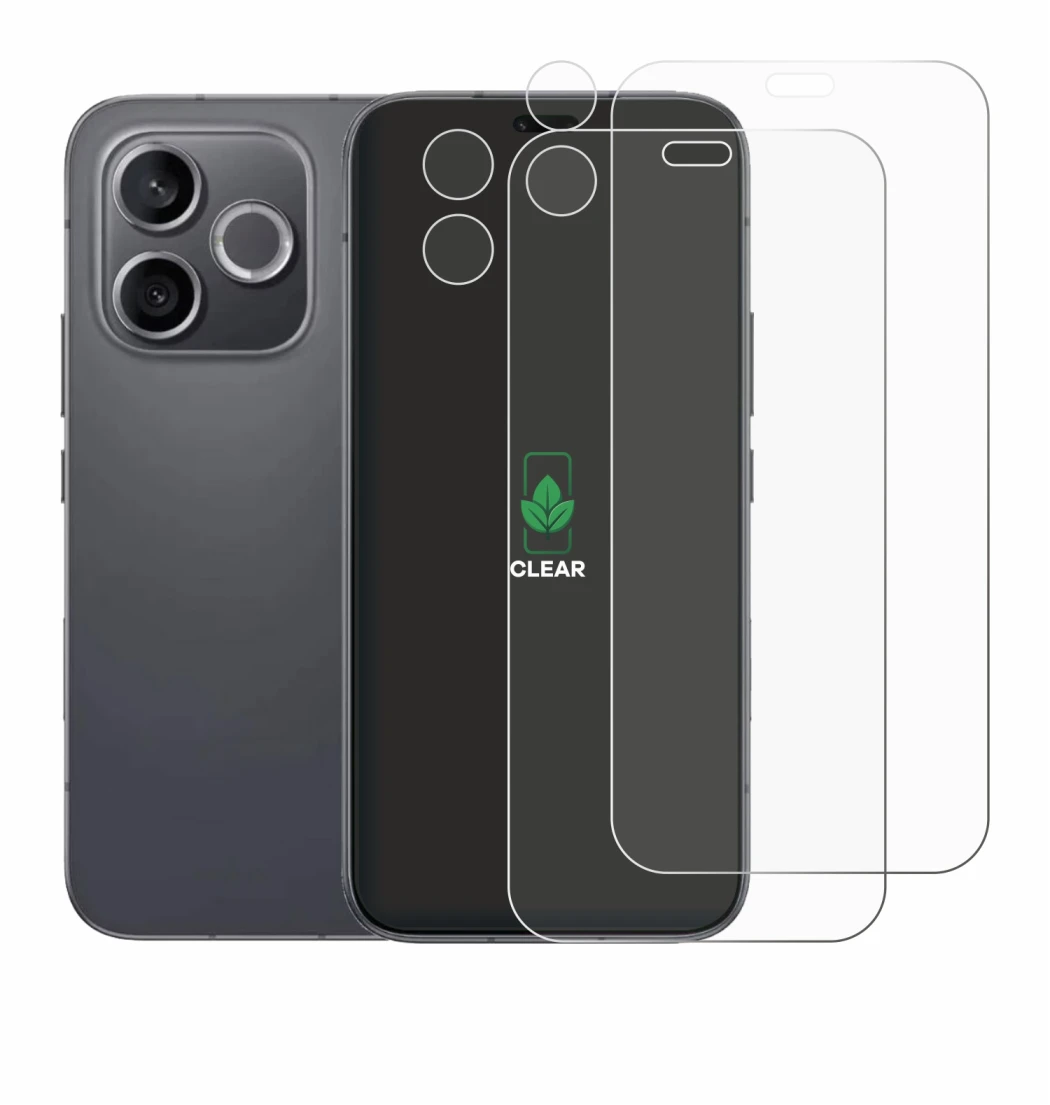 Image of the device Honor 600 Lite (Front+Camera) with a wide variety of screen protectors.