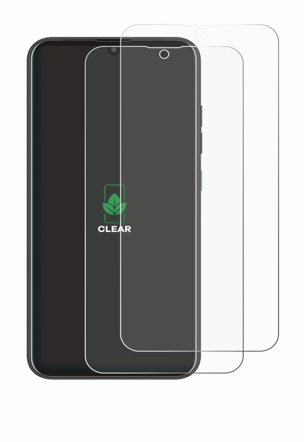 Image of the device Murena Teracube 2s with a wide variety of screen protectors.