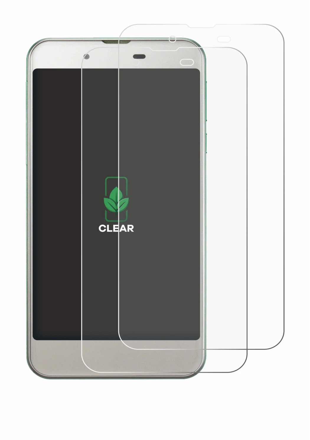 Image of the device Sharp Aquos SHV37 with a wide variety of screen protectors.