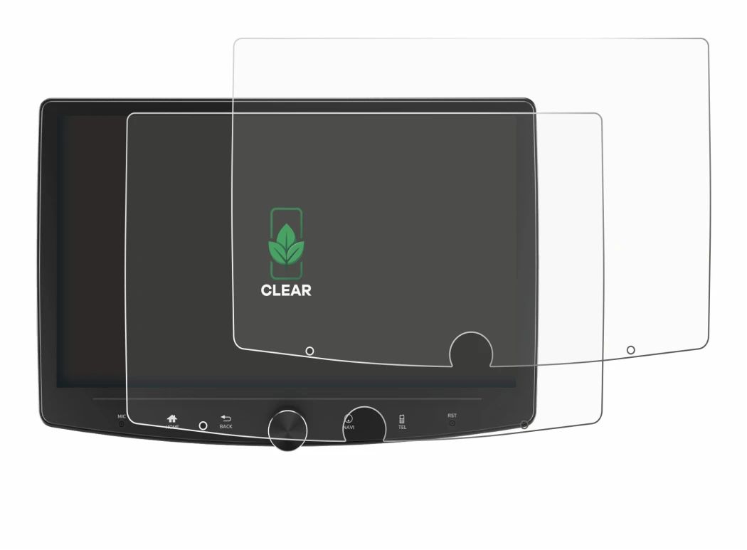 Image of the device Eonon UX6SK2-PLUS with a wide variety of screen protectors.