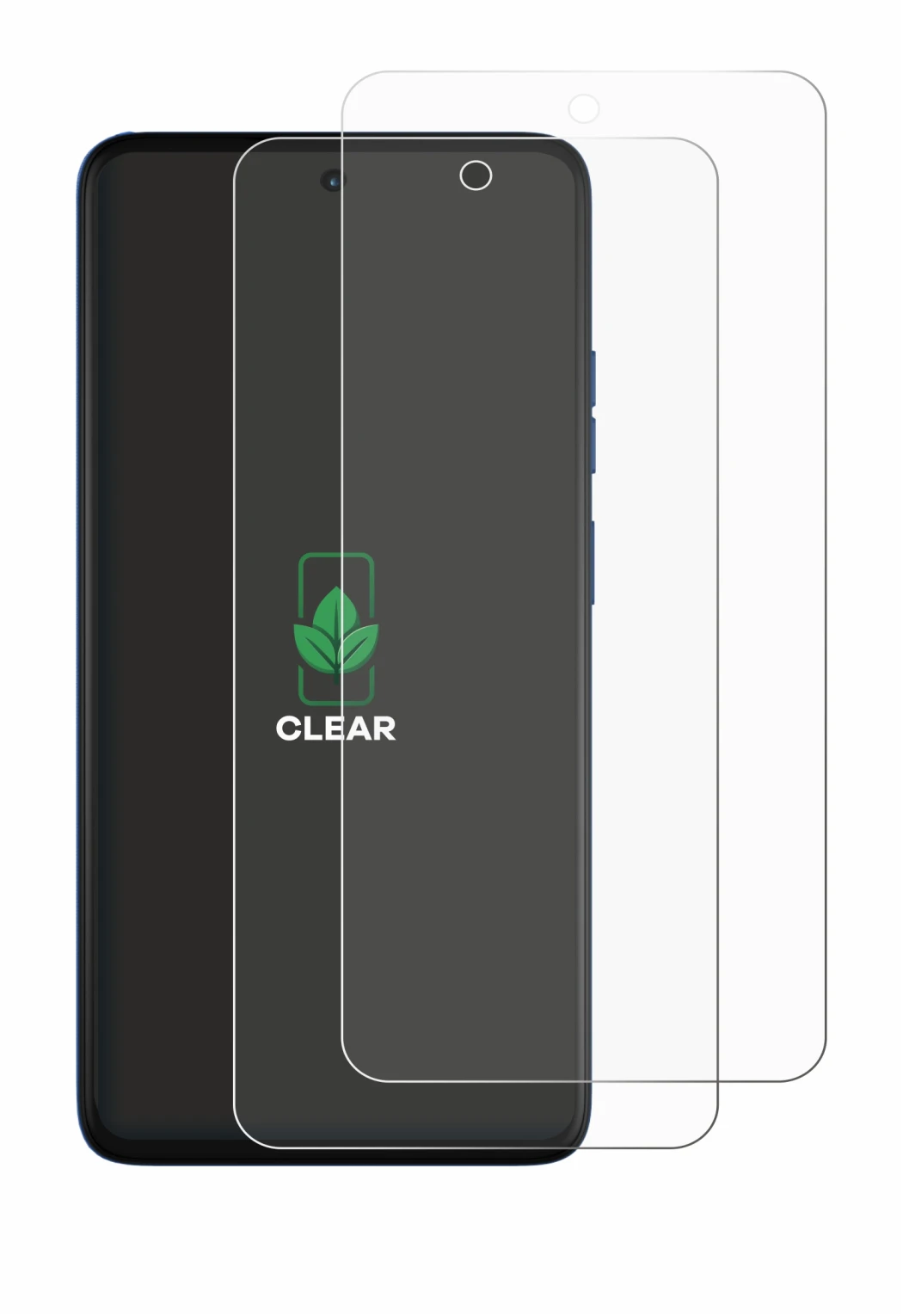 Image of the device Motorola Moto G57 with a wide variety of screen protectors.