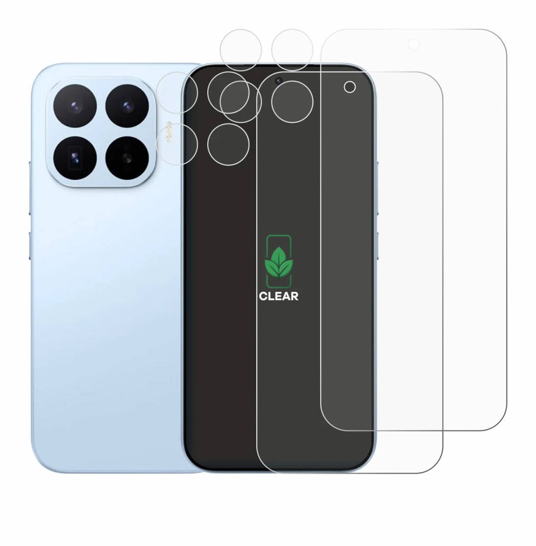 Image of the device Xiaomi 17T (Front+Camera) with a wide variety of screen protectors.