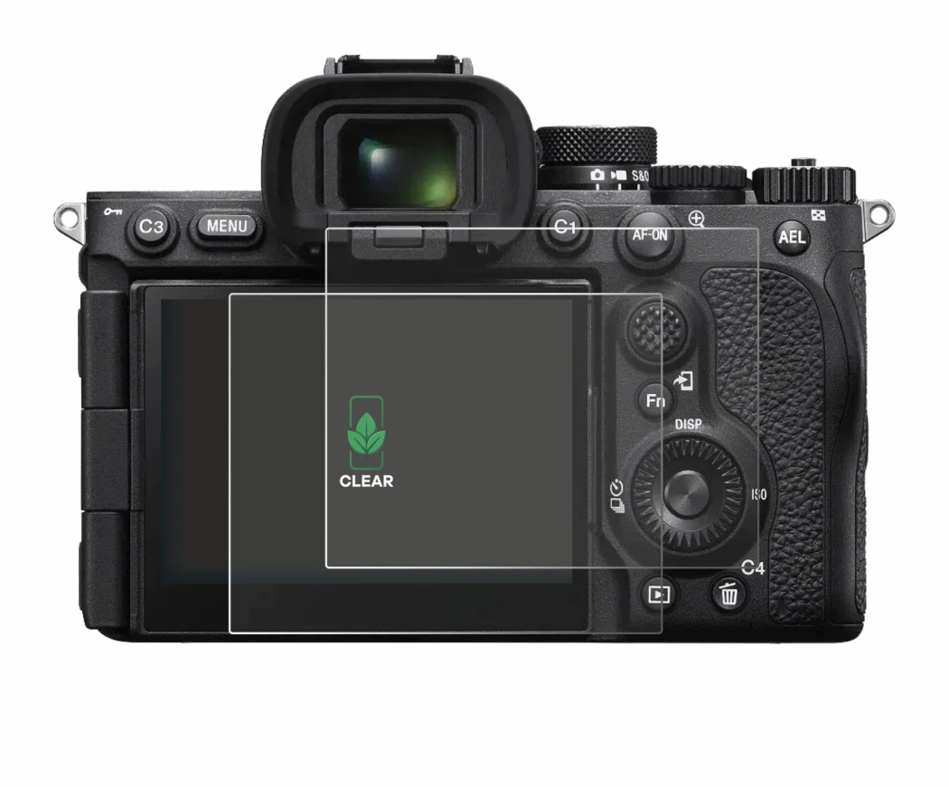 Image of the device Sony Alpha 7R VI with a wide variety of screen protectors.