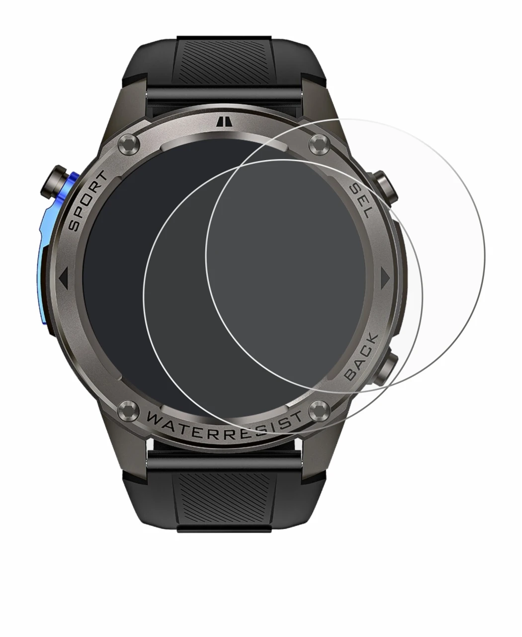 Image of the device Kardena Care GPS with a wide variety of screen protectors.