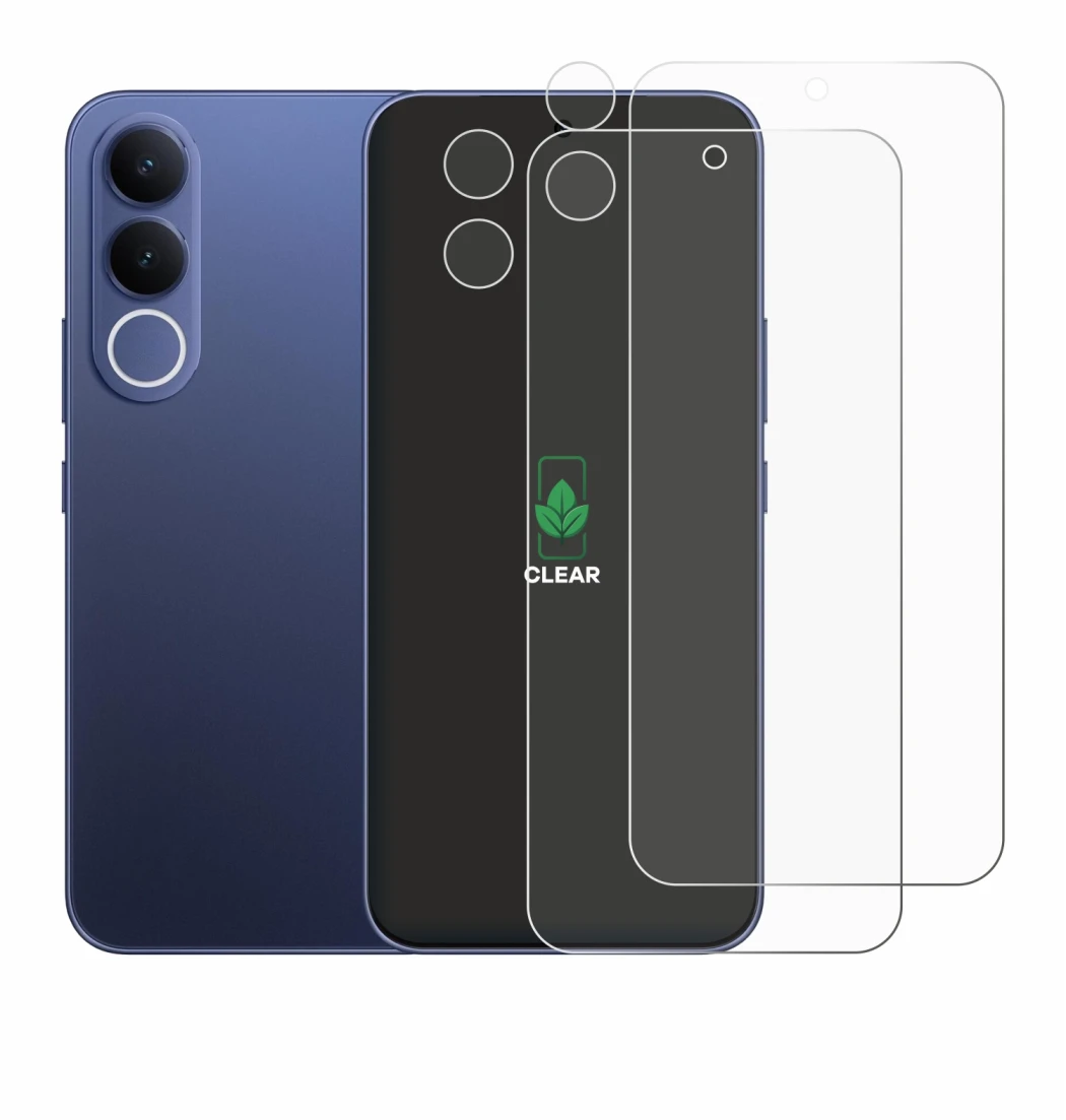 Image of the device Vivo V70 FE (Front+Camera) with a wide variety of screen protectors.