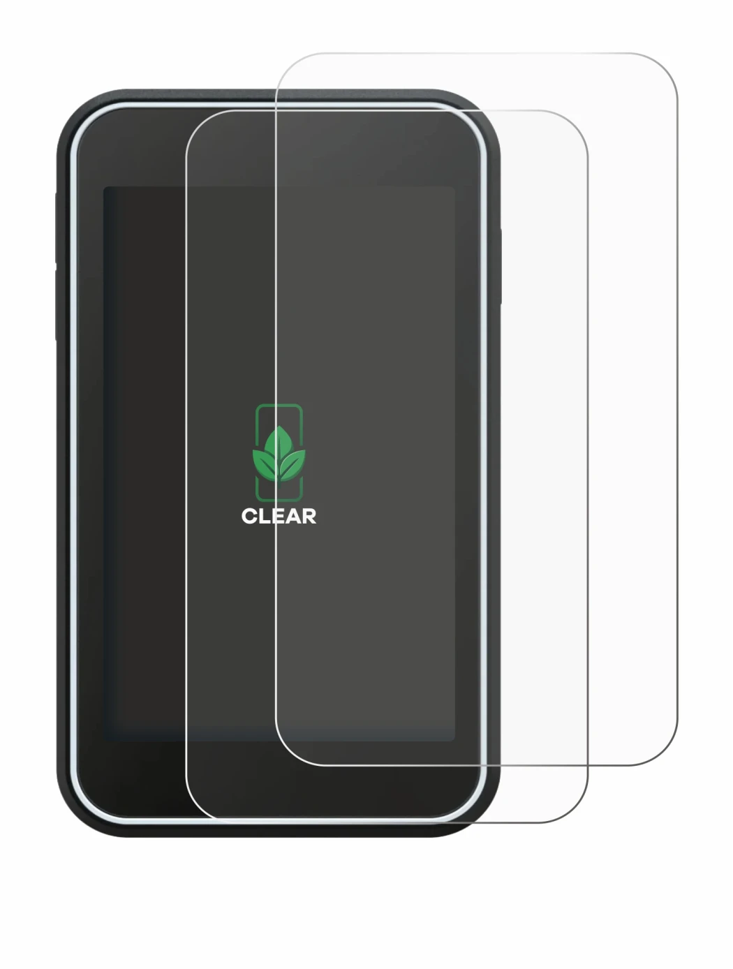 Image of the device Shot Scope H50 with a wide variety of screen protectors.