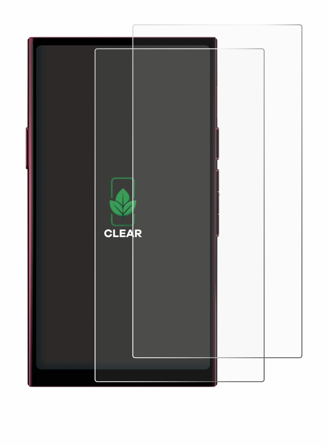 Image of the device Hiby R8 II with a wide variety of screen protectors.