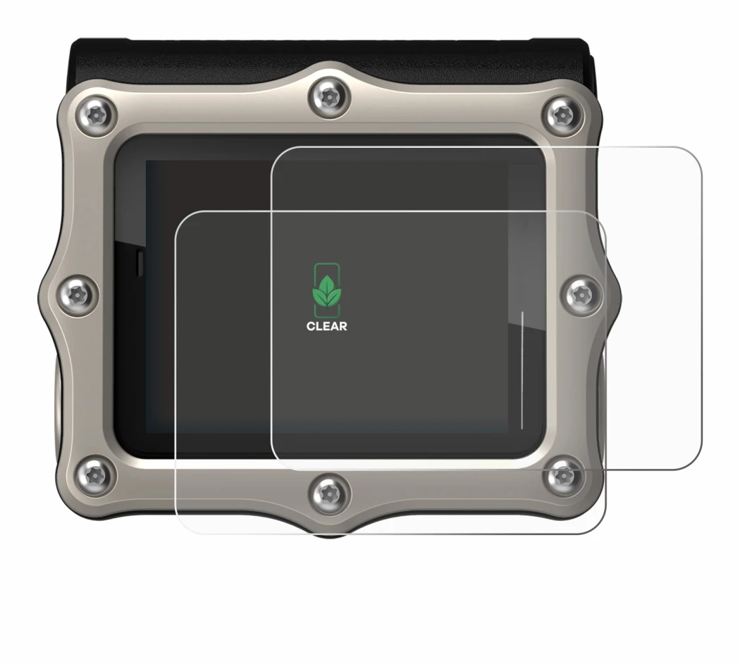 Image of the device Shearwater Perdix 3 with a wide variety of screen protectors.