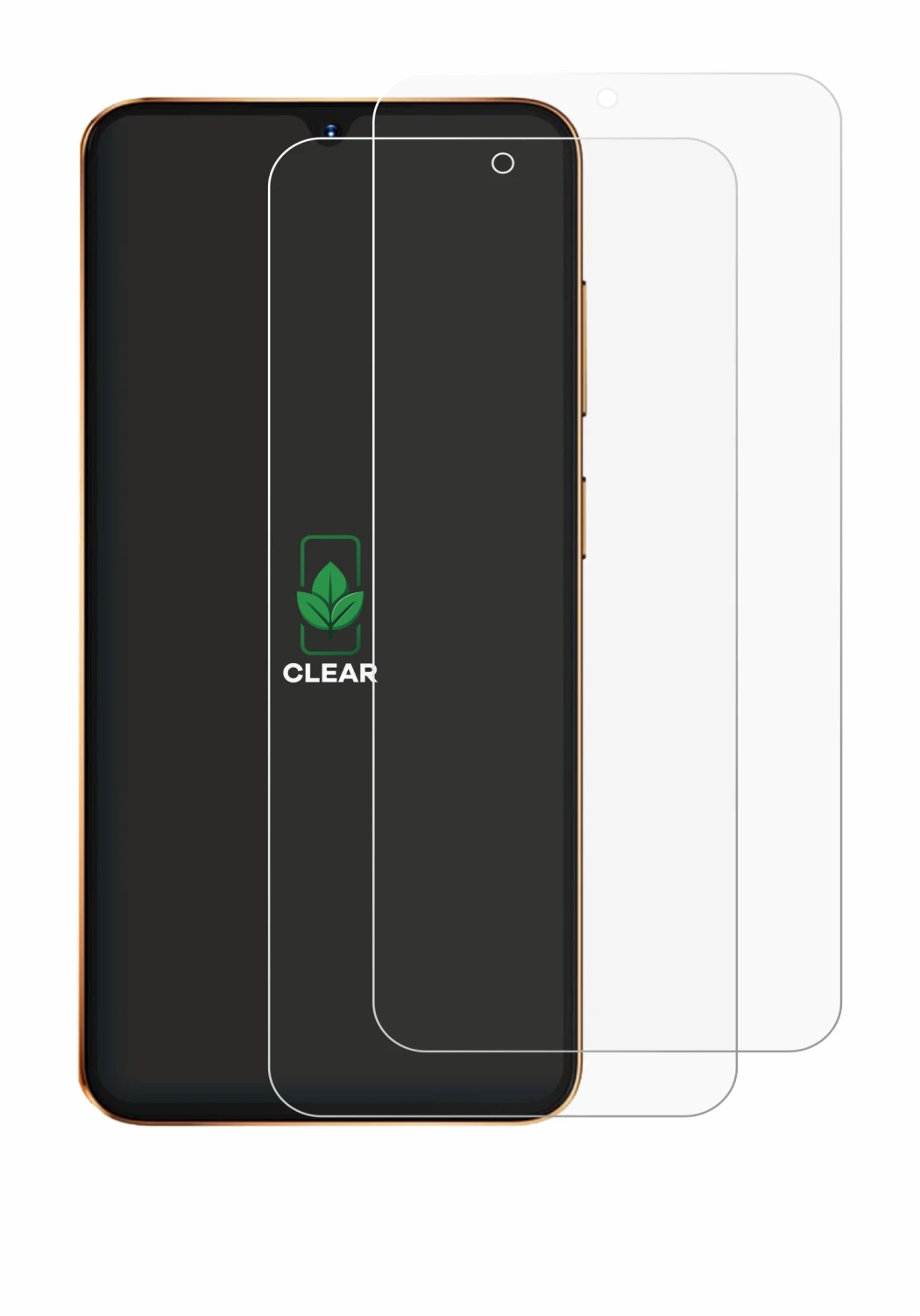 Image of the device Hotwav A17 Pro Max with a wide variety of screen protectors.