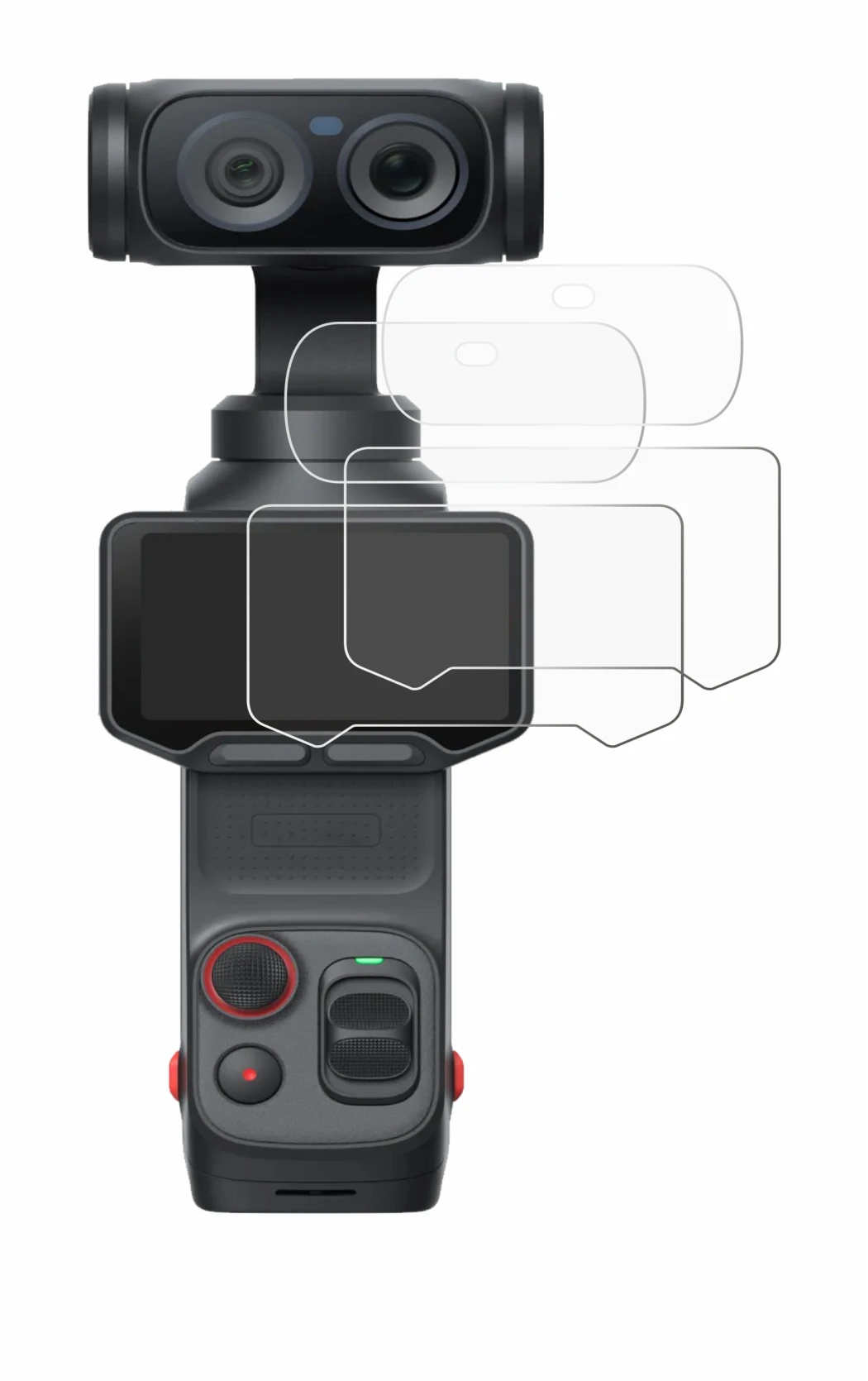 Image of the device Insta360 Luna Ultra (Display + Lens) with a wide variety of screen protectors.