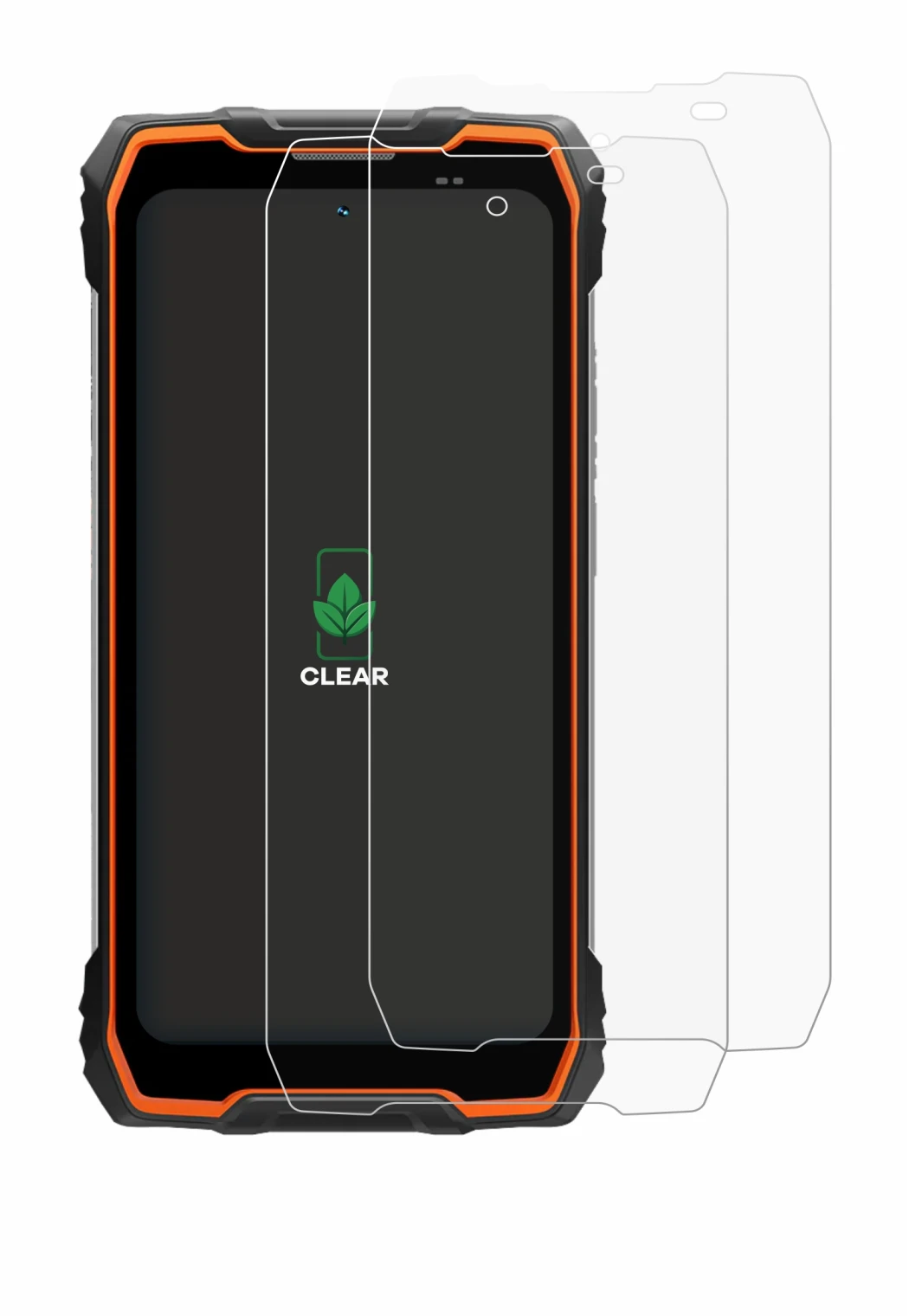 Image of the device Blackview Rock 2 with a wide variety of screen protectors.
